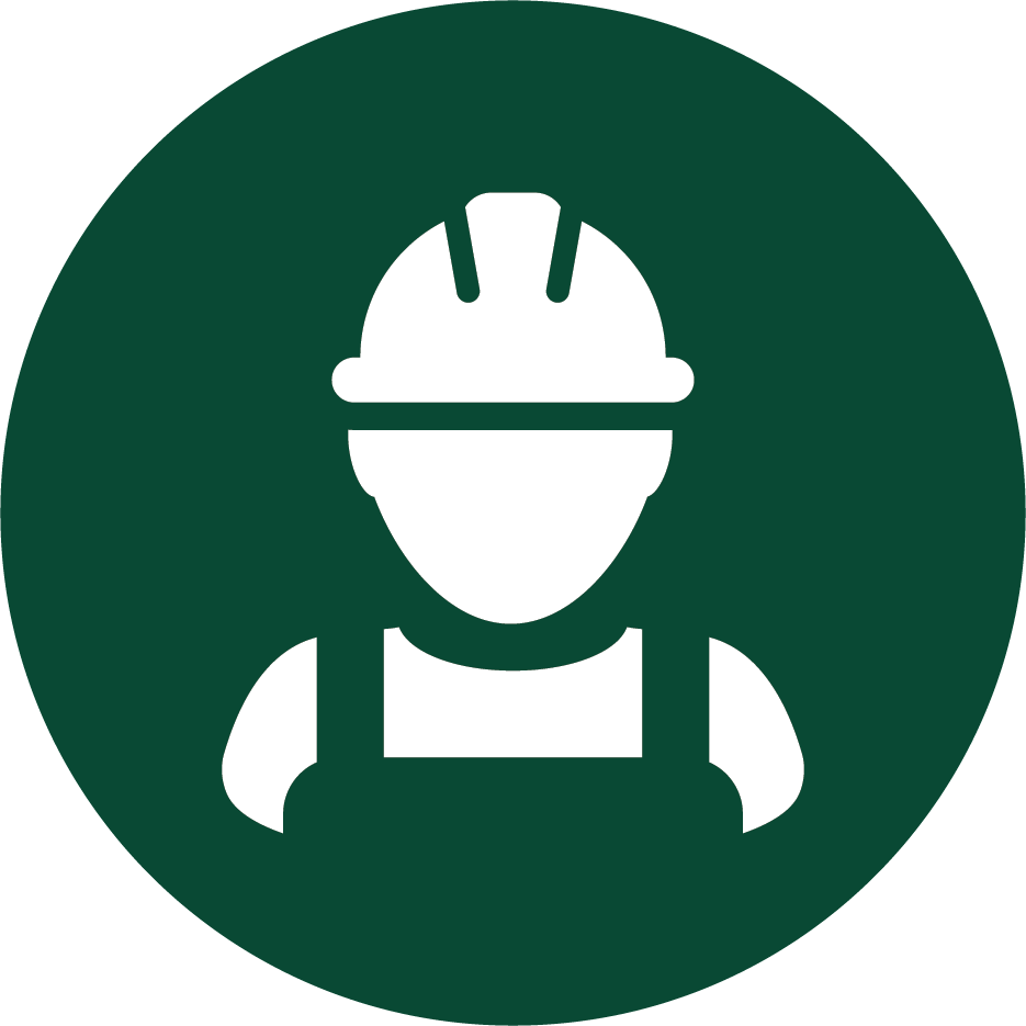 Industrial worker icon